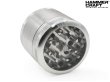 画像1: HAMMERCRAFT GLASS TOP GRINDER ハンマークラフト クリアートップ アルミ グラインダー 54mm 4パーツ シルバー (1)