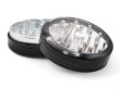 画像2: HAMMERCRAFT GLASS TOP GRINDER ハンマークラフト クリアートップ アルミ グラインダー 63mm 2パーツ ブラック (2)