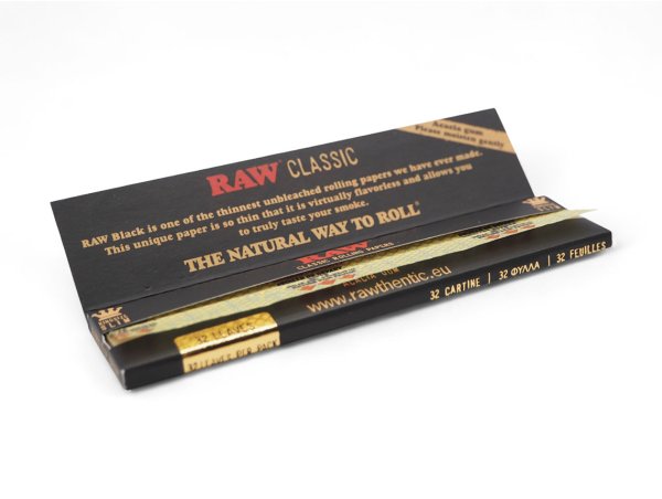 画像3: RAW CLASSIC BLACK KING SIZE SLIM ロウ クラシック ブラック キングサイズスリム ペーパー 極薄 (3)