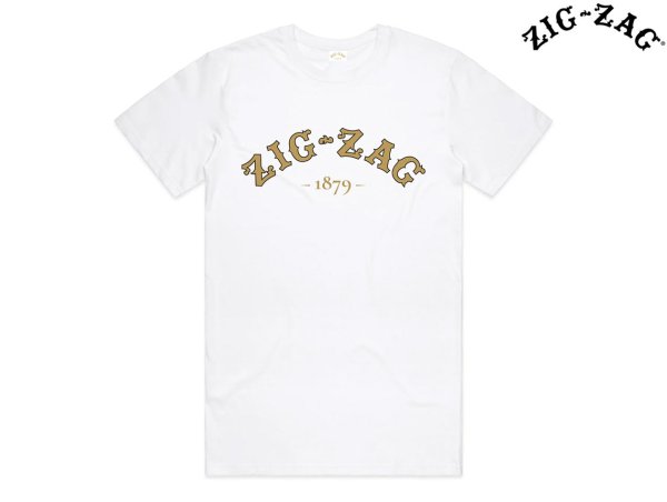 画像1: ZIG ZAG ジグザグ オフィシャル Tシャツ 1879 ホワイト (1)