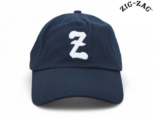 画像1: ZIG ZAG Z HAT ジグザグ オフィシャル  キャップ 帽子 ネイビーブルー (1)