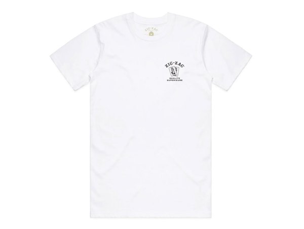 画像2: ZIG ZAG ジグザグ オフィシャル Tシャツ QUALITE SUPERIEURE ホワイト (2)