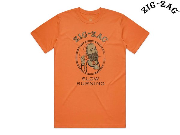 画像1: ZIG ZAG ジグザグ オフィシャル Tシャツ DISTRESSED CLASSIC オレンジ (1)