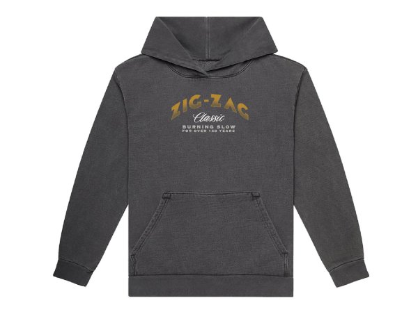 画像2: ZIG ZAG FRENCH ORANGE HOODIE VINTAGE ジグザグ フーディー パーカー ヴィンテージ ブラック (2)