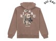 画像1: ZIG ZAG VERTEX HOODIE ジグザグ フーディー パーカー モカ (1)