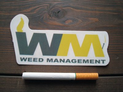 画像1: THC ステッカー WEED MANAGEMENT C2