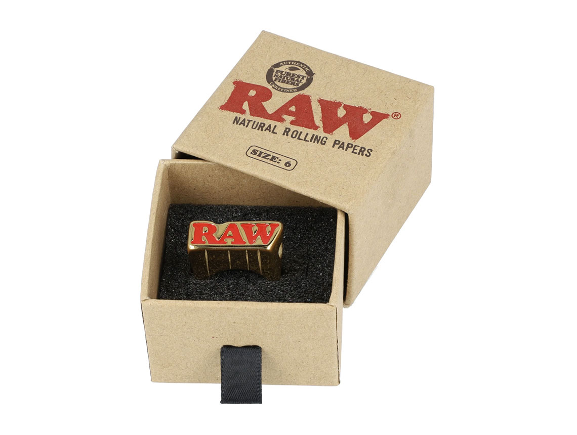 新品　RAW 正規品　スモーキングリング　マットブラック　US 10号　指輪