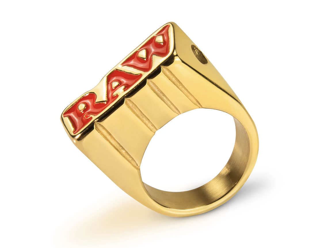 新品　RAW 正規品　スモーキングリング　ゴールド　US 9号  指輪　ゆびわ