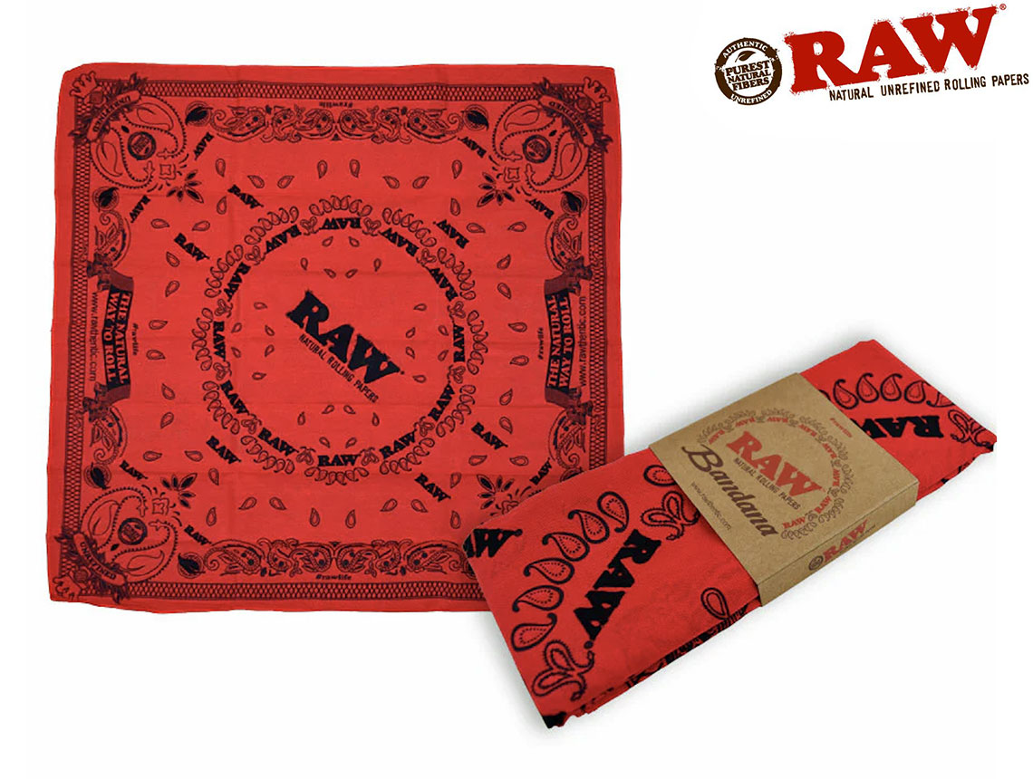 RAW BANDANA ロウ バンダナ レッド | 通販ヘッドショップのバズ