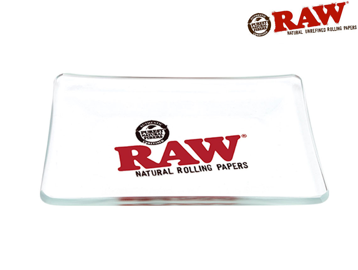 RAW MINI GLASS ROLLING TRAY ロウ ミニ ガラス ローリングトレイ 